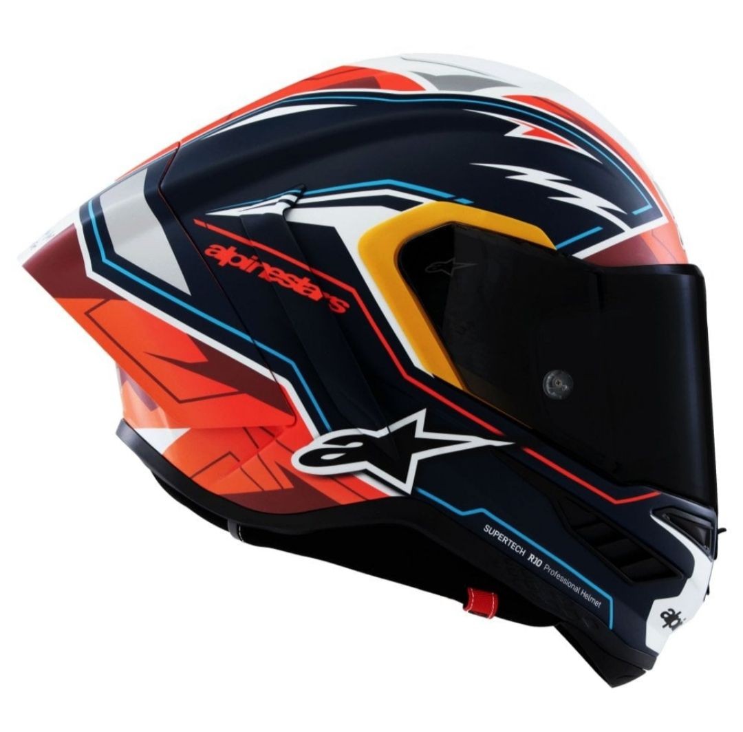 Orange TechnoBoss Tech-Air Helm 